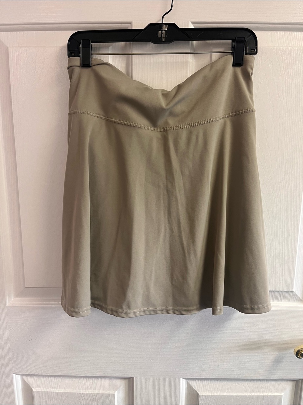 Everyday A-Line Skort in Taupe Pockets